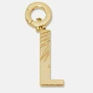 Gorjana Parker Charm Alphabet  Initial L 18K Gold Plated